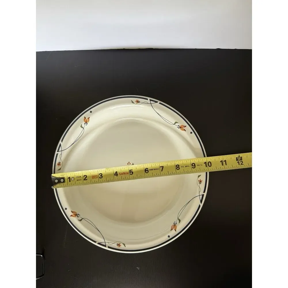 Vintage Gorham Ariana 10” Pie Plate Gourmet Collection Floral Serving Dish